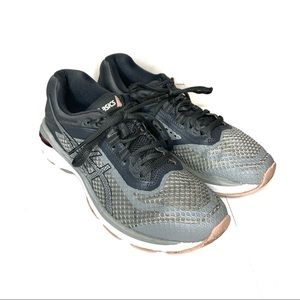 Asics GT-2000 6 Gray Pink White Running Sneakers 8
